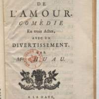 Réunion des Amours (La), comédie héroïque