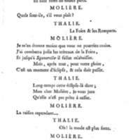 Molière à la nouvelle salle, ou les Audiences de Thalie, comédie en un acte et en vers libres