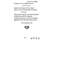 Brutus de M. de Voltaire (Le), avec un Discours sur la tragédie