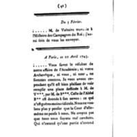 Lettres de M. de Voltaire et de sa célèbre amie [la marquise du Châtelet] ; suivies d'un petit Poëme, d'une lettre de J.-J. Rousseau, & d'un parallèle entre Voltaire et J.-J. Rousseau