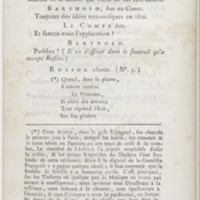 Barbier de Séville, ou la Précaution inutile (Le), comédie en quatre actes ; par M. de Beaumarchais ; représentée & tombée sur le théâtre de la Comédie Françoise aux Tuileries, le 23 de février 1775