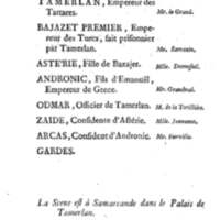 Bajazet premier, tragédie par M. le chevalier de P***