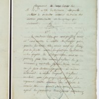 Recueil de lettres de Voltaire, de Mme du Châtelet et de Jean-Jacques Rousseau, préparé en 1782 pour une édition, par un ancien secrétaire de l'abbé de Sade