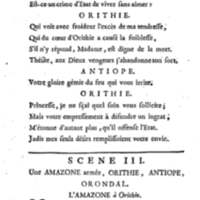 Amazones (Les), tragédie en cinq actes, par madame du Boccage, représentée par les Comédiens ordinaires du Roy, aux mois de juillet et d'août 1749