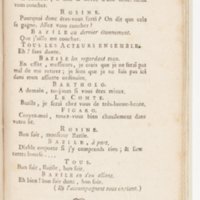 Barbier de Séville, ou la Précaution inutile (Le), comédie en quatre actes, par M. de Beaumarchais, représentée sur le théâtre de la Comédie Française le 23 février 1775 (avec une Lettre modérée sur la chute et la critique du Barbier de Séville)