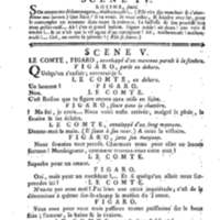 Barbier de Séville, ou la Précaution inutile (Le), comédie en quatre actes, par M. de Beaumarchais, représentée sur le théâtre de la Comédie Française le 23 février 1775 (avec une Lettre modérée sur la chute et la critique du Barbier de Séville)
