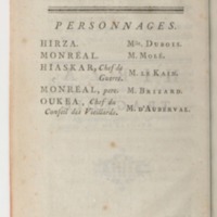 Hirza, tragédie, par M. de Sauvigny… (Comédiens ordinaires du Roi, 27 mai 1767)