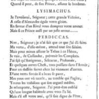 Lysimachus, tragédie par M. de Caux de Montlebert, représentée pour la première fois le 13 décembre 1737