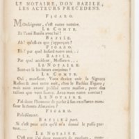 Barbier de Séville, ou la Précaution inutile (Le), comédie en quatre actes, par M. de Beaumarchais, représentée sur le théâtre de la Comédie Française le 23 février 1775 (avec une Lettre modérée sur la chute et la critique du Barbier de Séville)