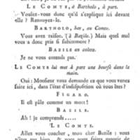 Barbier de Séville, ou la Précaution inutile (Le), comédie en quatre actes, par M. de Beaumarchais, représentée sur le théâtre de la Comédie Française le 23 février 1775 (avec une Lettre modérée sur la chute et la critique du Barbier de Séville)