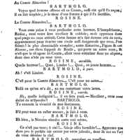 Barbier de Séville, ou la Précaution inutile (Le), comédie en quatre actes, par M. de Beaumarchais, représentée sur le théâtre de la Comédie Française le 23 février 1775 (avec une Lettre modérée sur la chute et la critique du Barbier de Séville)