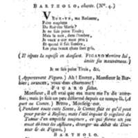Barbier de Séville, ou la Précaution inutile (Le ), comédie en quatre actes, par M. de Beaumarchais, représentée sur le théâtre de la Comédie Française le 23 février 1775 (avec une Lettre modérée sur la chute et la critique du Barbier de Séville)