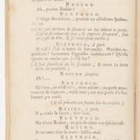 Barbier de Séville, ou la Précaution inutile (Le), comédie en quatre actes, par M. de Beaumarchais, représentée sur le théâtre de la Comédie Française le 23 février 1775 (avec une Lettre modérée sur la chute et la critique du Barbier de Séville)