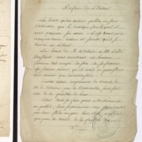 Recueil de lettres de Voltaire, de Mme du Châtelet et de Jean-Jacques Rousseau, préparé en 1782 pour une édition, par un ancien secrétaire de l'abbé de Sade