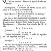 Barbier de Séville, ou la Précaution inutile (Le ), comédie en quatre actes, par M. de Beaumarchais, représentée sur le théâtre de la Comédie Française le 23 février 1775 (avec une Lettre modérée sur la chute et la critique du Barbier de Séville)
