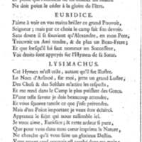 Lysimachus, tragédie par M. de Caux de Montlebert, représentée pour la première fois le 13 décembre 1737