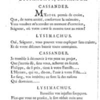 Lysimachus, tragédie par M. de Caux de Montlebert, représentée pour la première fois le 13 décembre 1737
