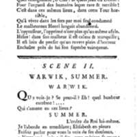Comte de Warwik [sic] (Le), tragédie par M. de La Harpe, représentée pour la première fois par les Comédiens françois ordinaires du Roi, le 7 novembre 1763