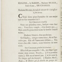 Eugénie, drame en cinq actes en prose, enrichi de figures en taille-douce ; avec un Essai sur le drame sérieux