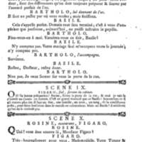 Barbier de Séville, ou la Précaution inutile (Le), comédie en quatre actes, par M. de Beaumarchais, représentée sur le théâtre de la Comédie Française le 23 février 1775 (avec une Lettre modérée sur la chute et la critique du Barbier de Séville)
