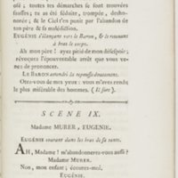 Eugénie, drame en cinq actes en prose, enrichi de figures en taille-douce ; avec un Essai sur le drame sérieux