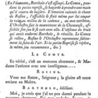 Barbier de Séville, ou la Précaution inutile (Le), comédie en quatre actes, par M. de Beaumarchais, représentée sur le théâtre de la Comédie Française le 23 février 1775 (avec une Lettre modérée sur la chute et la critique du Barbier de Séville)
