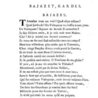 Bajazet premier, tragédie par M. le chevalier de P***