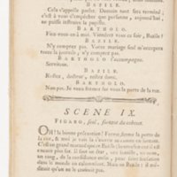 Barbier de Séville, ou la Précaution inutile (Le), comédie en quatre actes, par M. de Beaumarchais, représentée sur le théâtre de la Comédie Française le 23 février 1775 (avec une Lettre modérée sur la chute et la critique du Barbier de Séville)