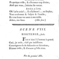 Adélaïde, ou l'Antipathie pour l'amour, comédie en deux actes, en vers de dix syllabes. Représentée pour la première fois, par les Comédiens franc̜ois, le 10 juillet 1780