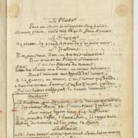 Plaisir (Le), comédie en un acte et en vers libres