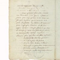 Recueil de lettres de Voltaire, de Mme du Châtelet et de Jean-Jacques Rousseau, préparé en 1782 pour une édition, par un ancien secrétaire de l'abbé de Sade