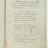 Recueil de lettres de Voltaire, de Mme du Châtelet et de Jean-Jacques Rousseau, préparé en 1782 pour une édition, par un ancien secrétaire de l'abbé de Sade