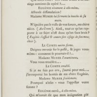 Eugénie, drame en cinq actes en prose, enrichi de figures en taille-douce ; avec un Essai sur le drame sérieux