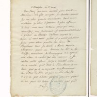 Recueil de lettres de Voltaire, de Mme du Châtelet et de Jean-Jacques Rousseau, préparé en 1782 pour une édition, par un ancien secrétaire de l'abbé de Sade