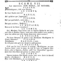 Barbier de Séville, ou la Précaution inutile (Le), comédie en quatre actes, par M. de Beaumarchais, représentée sur le théâtre de la Comédie Française le 23 février 1775 (avec une Lettre modérée sur la chute et la critique du Barbier de Séville)