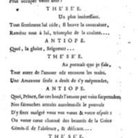 Amazones (Les), tragédie en cinq actes, par madame du Boccage, représentée par les Comédiens ordinaires du Roy, aux mois de juillet et d'août 1749