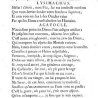 Lysimachus, tragédie par M. de Caux de Montlebert, représentée pour la première fois le 13 décembre 1737