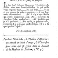 Barbier de Séville, ou la Précaution inutile (Le), comédie en quatre actes, par M. de Beaumarchais, représentée sur le théâtre de la Comédie Française le 23 février 1775 (avec une Lettre modérée sur la chute et la critique du Barbier de Séville)