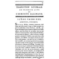 Arminius, ou les Chérusques : tragédie, tirée du théâtre allemand