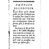 Lettres de M. de Voltaire et de sa célèbre amie [la marquise du Châtelet] ; suivies d'un petit Poëme, d'une lettre de J.-J. Rousseau, & d'un parallèle entre Voltaire et J.-J. Rousseau