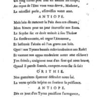 Amazones (Les), tragédie en cinq actes, par madame du Boccage, représentée par les Comédiens ordinaires du Roy, aux mois de juillet et d'août 1749