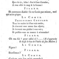 Barbier de Séville, ou la Précaution inutile (Le), comédie en quatre actes, par M. de Beaumarchais, représentée sur le théâtre de la Comédie Française le 23 février 1775 (avec une Lettre modérée sur la chute et la critique du Barbier de Séville)