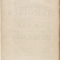 Mémoires sur la vie et les œuvres de Molière (Les)