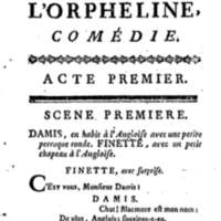 Orpheline léguée (L'), comédie en trois actes, en vers libres