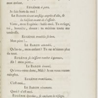 Eugénie, drame en cinq actes en prose, enrichi de figures en taille-douce ; avec un Essai sur le drame sérieux