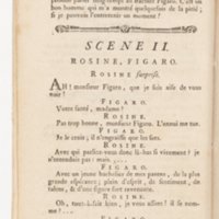 Barbier de Séville, ou la Précaution inutile (Le), comédie en quatre actes, par M. de Beaumarchais, représentée sur le théâtre de la Comédie Française le 23 février 1775 (avec une Lettre modérée sur la chute et la critique du Barbier de Séville)