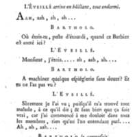Barbier de Séville, ou la Précaution inutile (Le), comédie en quatre actes, par M. de Beaumarchais, représentée sur le théâtre de la Comédie Française le 23 février 1775 (avec une Lettre modérée sur la chute et la critique du Barbier de Séville)