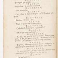 Barbier de Séville, ou la Précaution inutile (Le), comédie en quatre actes, par M. de Beaumarchais, représentée sur le théâtre de la Comédie Française le 23 février 1775 (avec une Lettre modérée sur la chute et la critique du Barbier de Séville)