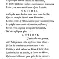 Amazones (Les), tragédie en cinq actes, par madame du Boccage, représentée par les Comédiens ordinaires du Roy, aux mois de juillet et d'août 1749