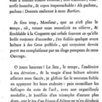 Barbier de Séville, ou la Précaution inutile (Le), comédie en quatre actes, par M. de Beaumarchais, représentée sur le théâtre de la Comédie Française le 23 février 1775 (avec une Lettre modérée sur la chute et la critique du Barbier de Séville)